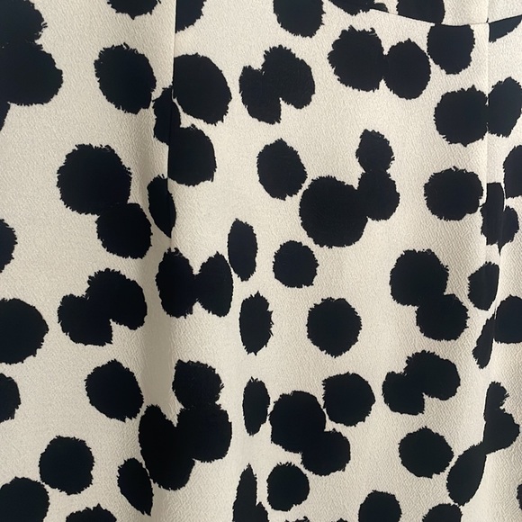 Who What Wear Black Polka Splatter Dress in Size L - Picture 4 of 6